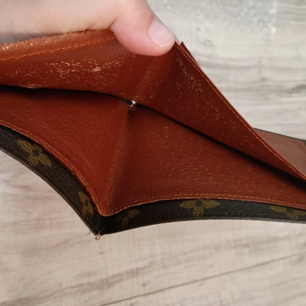 Louis Vuitton Monogram Billfold Wallet Card Slots/Coin Pouch/l